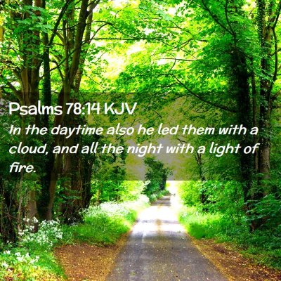 Psalms 78:14 KJV Free Bible Images