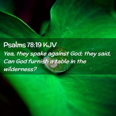 Psalms 78:19 KJV Free Bible Images