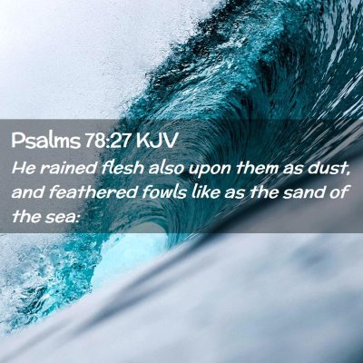 Psalms 78:27 KJV Free Bible Images