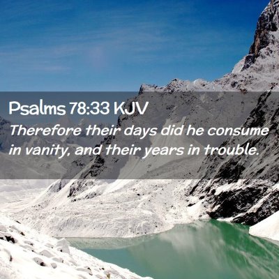 Psalms 78:33 KJV Free Bible Images