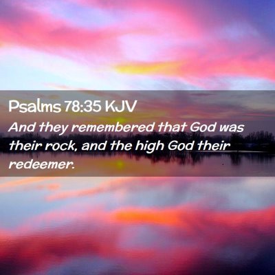 Psalms 78:35 KJV Free Bible Images