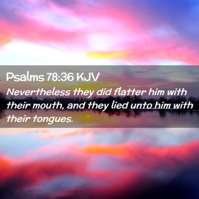 Psalms 78:36 KJV Free Bible Images