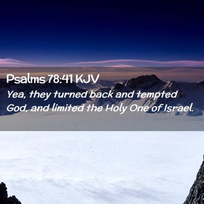 Psalms 78:41 KJV Free Bible Images