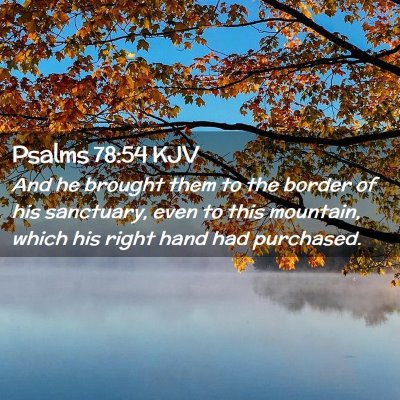 Psalms 78:54 KJV Free Bible Images