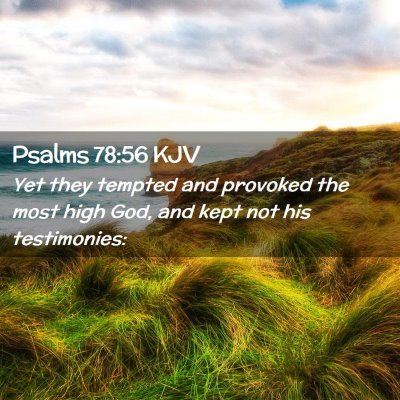 Psalms 78:56 KJV Free Bible Images