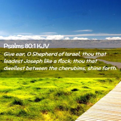 Psalms 80:1 KJV Free Bible Images