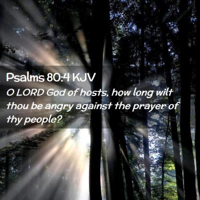 Psalms 80:4 KJV Free Bible Images