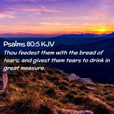 Psalms 80:5 KJV Free Bible Images