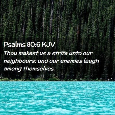 Psalms 80:6 KJV Free Bible Images