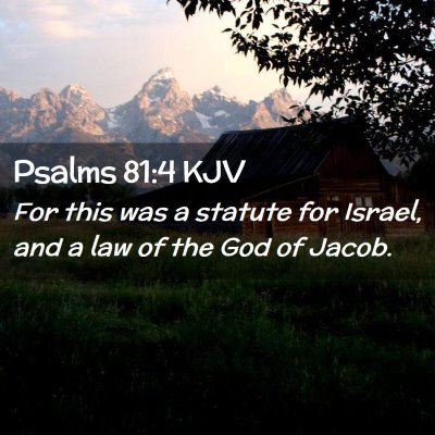 Psalms 81:4 KJV Free Bible Images