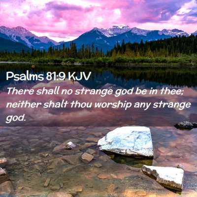 Psalms 81:9 KJV Free Bible Images