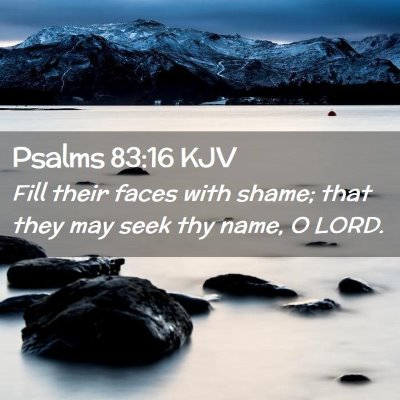 Psalms 83:16 KJV Free Bible Images