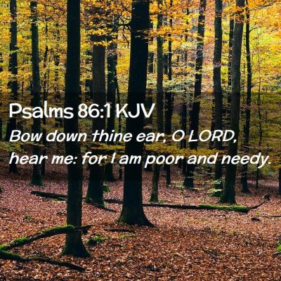 Psalms 86:1 KJV Free Bible Images