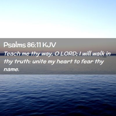 Psalms 86:11 KJV Free Bible Images