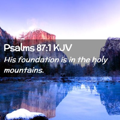 Psalms 87:1 KJV Free Bible Images