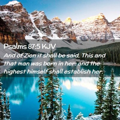 Psalms 87:5 KJV Free Bible Images