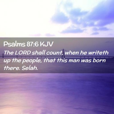 Psalms 87:6 KJV Free Bible Images