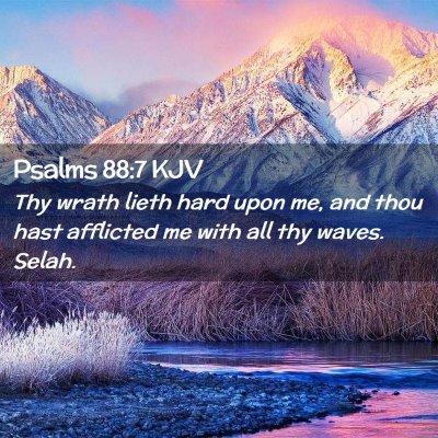 Psalms 88:7 KJV Free Bible Images