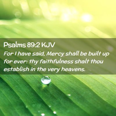 Psalms 89:2 KJV Free Bible Images