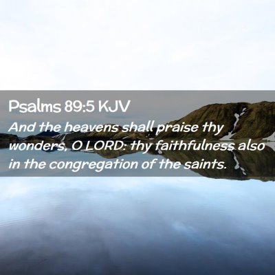 Psalms 89:5 KJV Free Bible Images