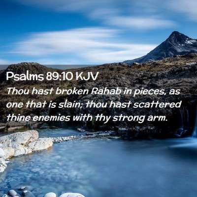 Psalms 89:10 KJV Free Bible Images