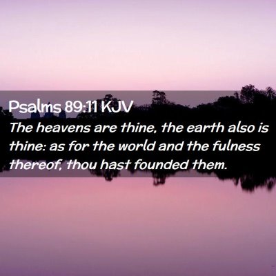 Psalms 89:11 KJV Free Bible Images