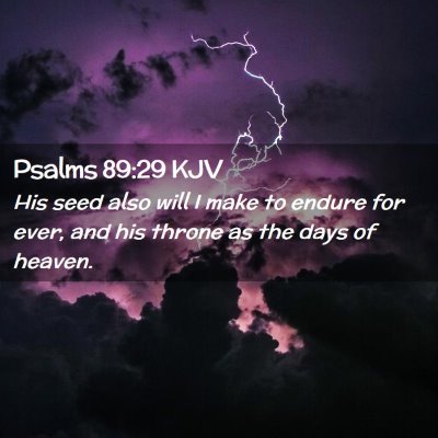 Psalms 89:29 KJV Free Bible Images