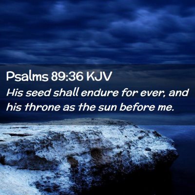 Psalms 89:36 KJV Free Bible Images