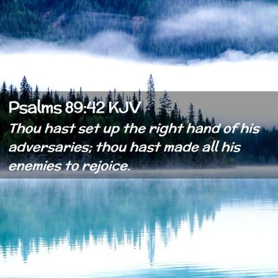 Psalms 89:42 KJV Free Bible Images