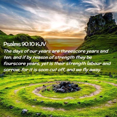 Psalms 90:10 KJV Free Bible Images