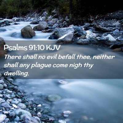 Psalms 91:10 KJV Free Bible Images