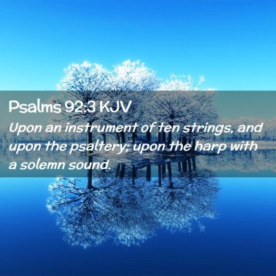 Psalms 92:3 KJV Free Bible Images