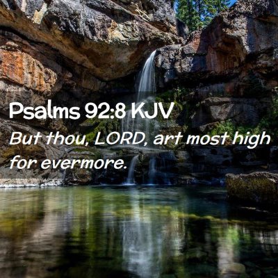 Psalms 92:8 KJV Free Bible Images