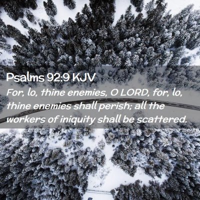 Psalms 92:9 KJV Free Bible Images