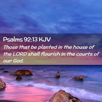 Psalms 92:13 KJV Free Bible Images