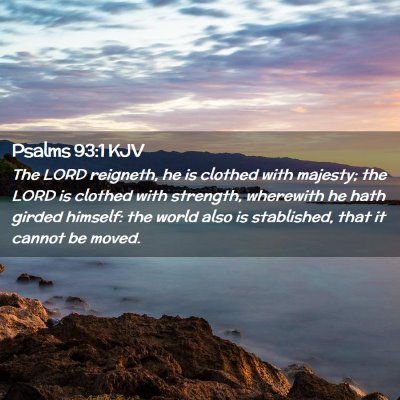 Psalms 93:1 KJV Free Bible Images