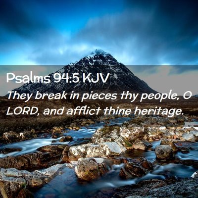 Psalms 94:5 KJV Free Bible Images