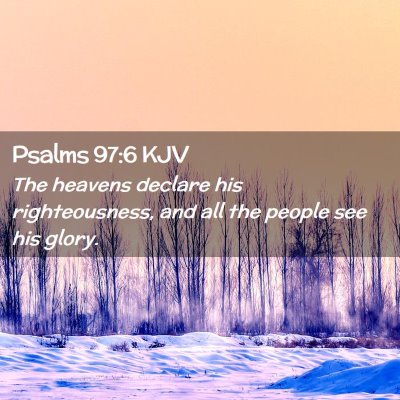 Psalms 97:6 KJV Free Bible Images