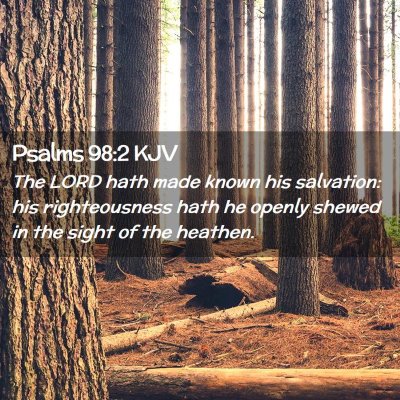 Psalms 98:2 KJV Free Bible Images