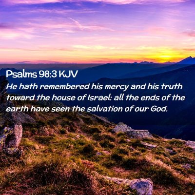 Psalms 98:3 KJV Free Bible Images