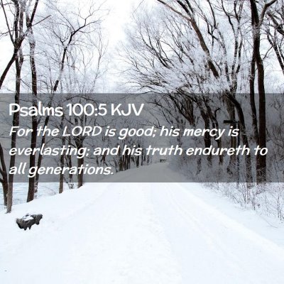 Psalms 100:5 KJV Free Bible Images