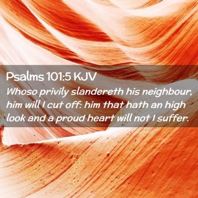 Psalms 101:5 KJV Free Bible Images