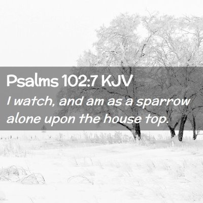 Psalms 102:7 KJV Free Bible Images