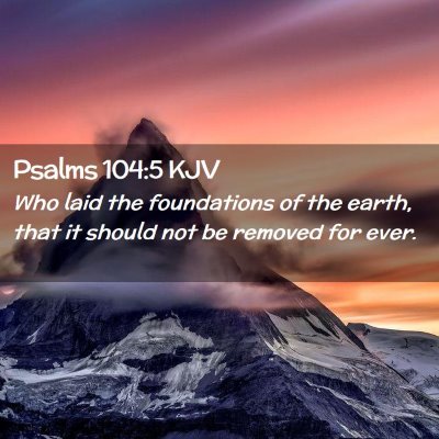 Psalms 104:5 KJV Free Bible Images