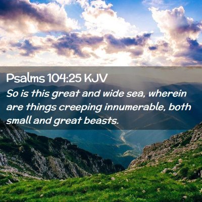 Psalms 104:25 KJV Free Bible Images