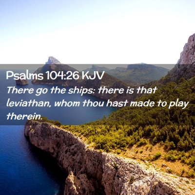 Psalms 104:26 KJV Free Bible Images