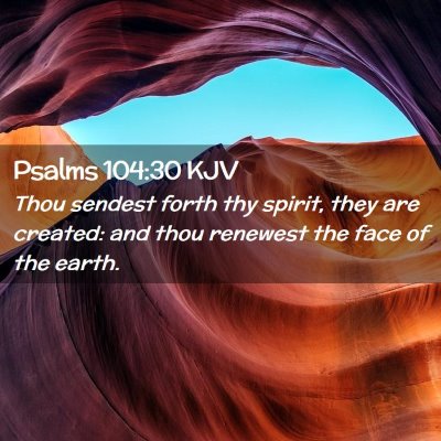 Psalms 104:30 KJV Free Bible Images