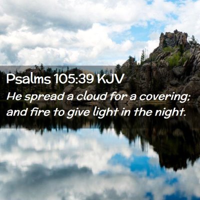 Psalms 105:39 KJV Free Bible Images