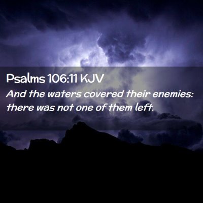 Psalms 106:11 KJV Free Bible Images