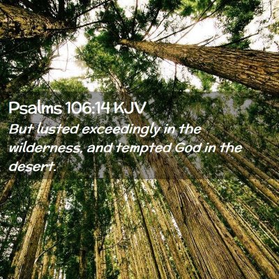 Psalms 106:14 KJV Free Bible Images